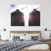 Toile Deux silos au lever du soleil (Insitu(Chambre))