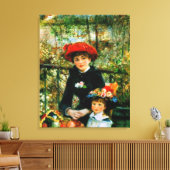 Toile Deux Soeurs en terrasse par Renoir (Insitu(Salon))