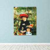 Toile Deux Soeurs en terrasse par Renoir (Insitu (Plancher de Bois))