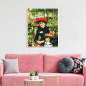 Toile Deux Soeurs en terrasse par Renoir (Insitu(Salon))