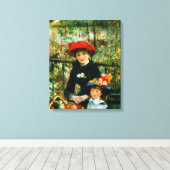 Toile Deux Soeurs en terrasse par Renoir (Insitu (Plancher de Bois))