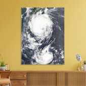 Toile Deux typhons approchant l'Extrême-Orient (Insitu(Salon))