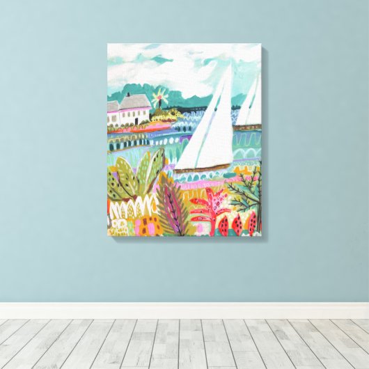 Toile Deux voiliers (Insitu (Plancher de Bois))