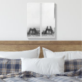 Toile Deux vues sur la construction de l'Eiffel (Insitu(Chambre))