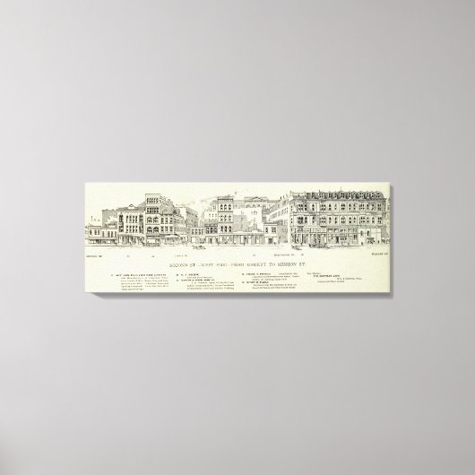 Toile Deuxième marché du côté ouest et mission (Recto)