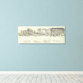 Toile Deuxième marché du côté ouest et mission (Insitu (Plancher de Bois))