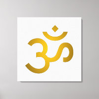 Devanagari om - Blanc