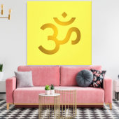 Toile Devanagari om - Canari (Insitu(Salon))