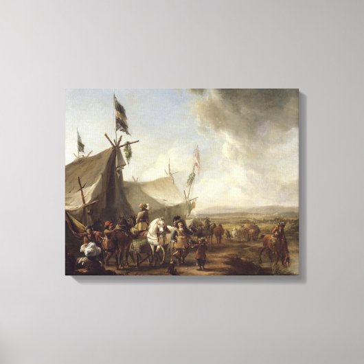 Toile Devant la tente du marché (Recto)