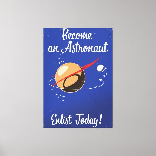 Toile Devenez un astronaute ! (Recto)