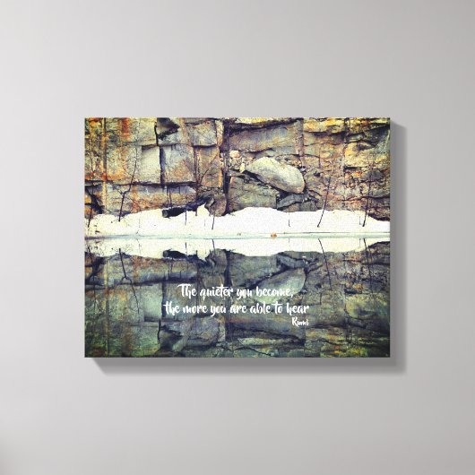 Toile Devenez Un Citation Inspirationnelle De Rumi Tranq (Recto)