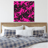 Toile Déversement - Magenta et noir (Insitu(Chambre))