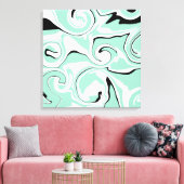 Toile Déversement - Vert (Monnaie) (Insitu(Salon))