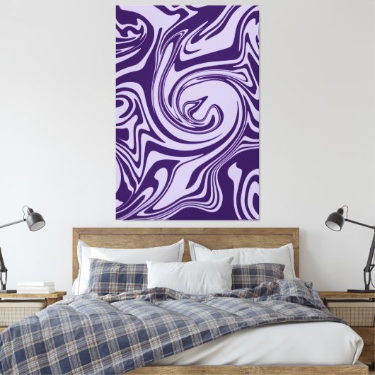 Toile Déversement - Violet (Insitu(Chambre))