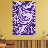 Toile Déversement - Violet (Insitu(Salon))