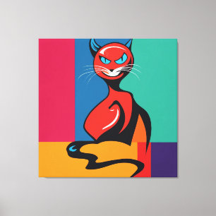 Toile Devil Cat
