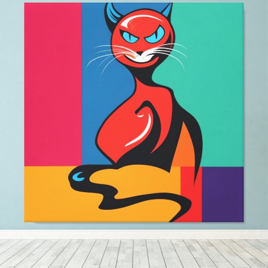 Toile Devil Cat (Insitu (Plancher de Bois))