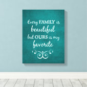 Toile Devis de famille inspirant (Insitu (Plancher de Bois))