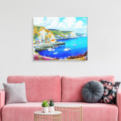 Toile "Devon Harbour Dreamscape" - Un paysage marin angl (Insitu(Salon))