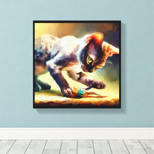 Toile Devon Rex Cat (Insitu (Plancher de Bois))