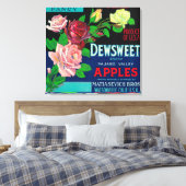 Toile Dewsweet Apple Crate LabelWatsonville, CA (Insitu(Chambre))