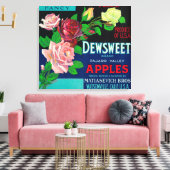 Toile Dewsweet Apple Crate LabelWatsonville, CA (Insitu(Salon))