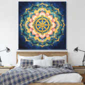 Toile Dhamar Lotus Mandala (Insitu(Chambre))