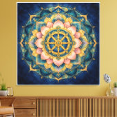 Toile Dhamar Lotus Mandala (Insitu(Salon))
