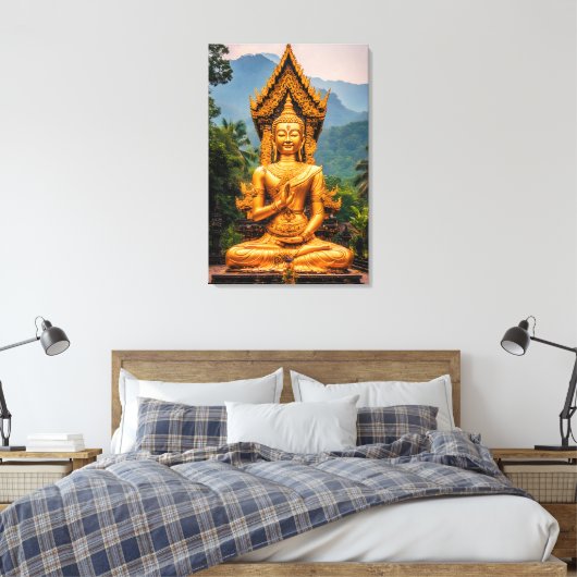 Toile Dhamma d'or dans les collines du Nord (Insitu(Chambre))