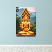Toile Dhamma d'or dans les collines du Nord (Insitu (Plancher de Bois))