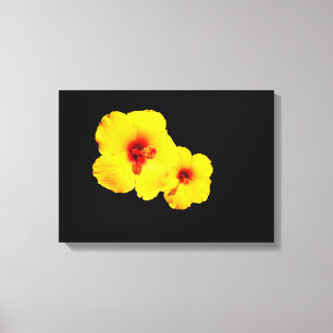Toile d'Hibiscus jaune Imprimer