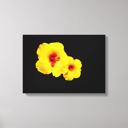 Toile d'Hibiscus jaune Imprimer (Recto)