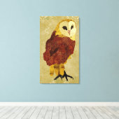 Toile d'hibou de rubis d'or (Insitu (Plancher de Bois))