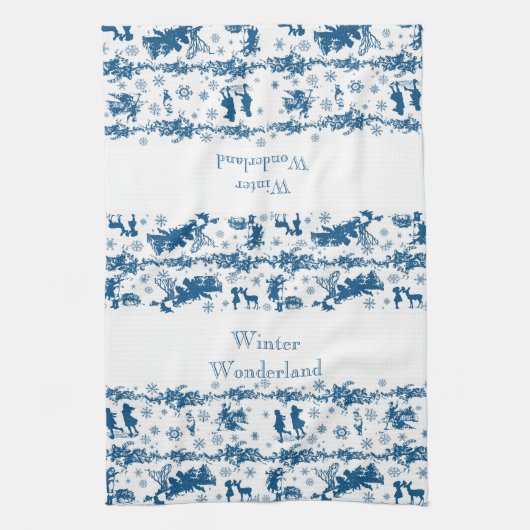 Toile d'hiver serviette de cuisine (Vertical)