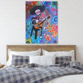 Toile Dia de los Muertos Gitarero (Insitu(Chambre))