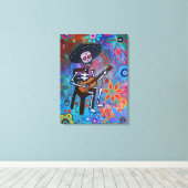 Toile Dia de los Muertos Gitarero (Insitu (Plancher de Bois))
