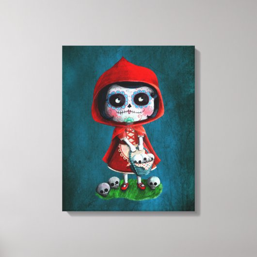 Toile Dia de los Muertos Petit chaperon rouge (Recto)
