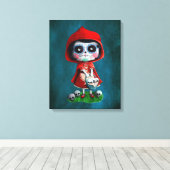 Toile Dia de los Muertos Petit chaperon rouge (Insitu (Plancher de Bois))