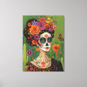 Toile Dia de muertos, esthétique mexicaine (Recto)