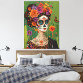 Toile Dia de muertos, esthétique mexicaine (Insitu(Chambre))