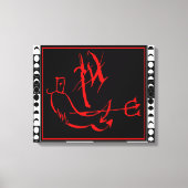 Toile Diablo avec phases de lune (Recto)