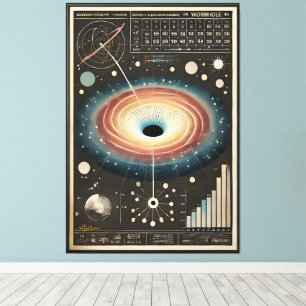 Toile Diagramme de trou de ver de l'ère spatiale