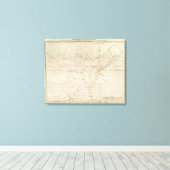 Toile Diagramme des États-Unis (Insitu (Plancher de Bois))