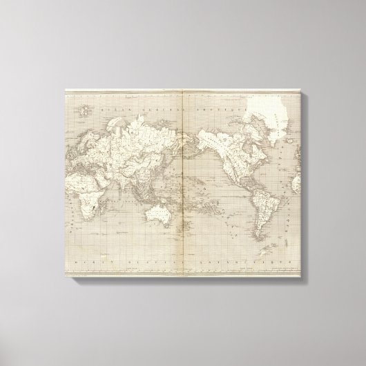Toile Diagramme Planisphère du système solaire (Recto)