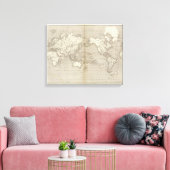 Toile Diagramme Planisphère du système solaire (Insitu(Salon))