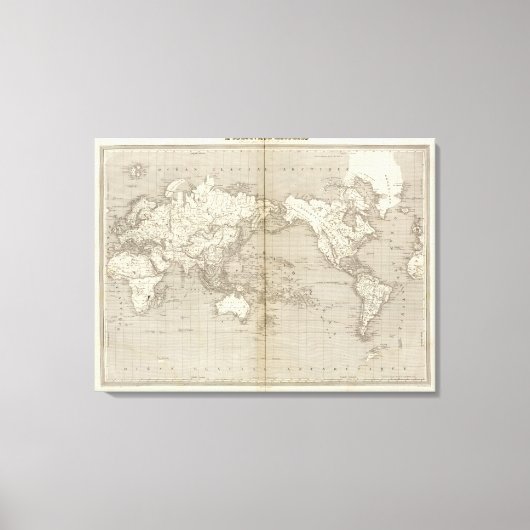 Toile Diagramme Planisphère du système solaire (Recto)