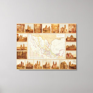 Toile Diagramme religieux du Mexique