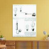 Toile Diagrammes d'ampoules et leurs supports (Insitu(Salon))