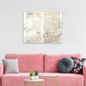 Toile Diagrammes des mesures et du texte (vellum) (Insitu(Salon))