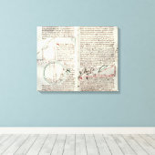 Toile Diagrammes des mesures et du texte (vellum) (Insitu (Plancher de Bois))